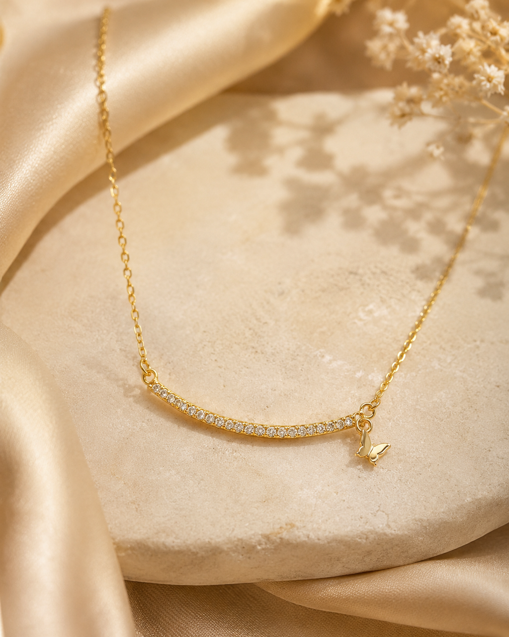 Savanna Butterfly Spark Sterling Silver Necklace