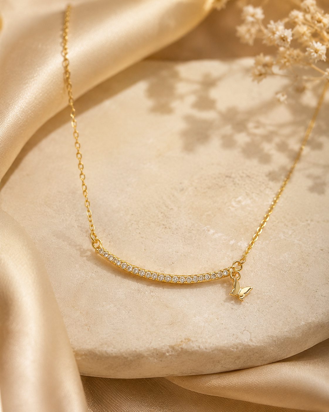 Savanna Butterfly Spark Sterling Silver Necklace