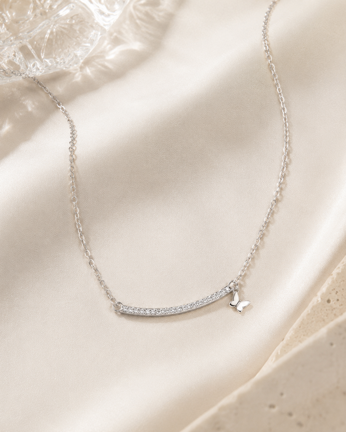Savanna Butterfly Spark Sterling Silver Necklace