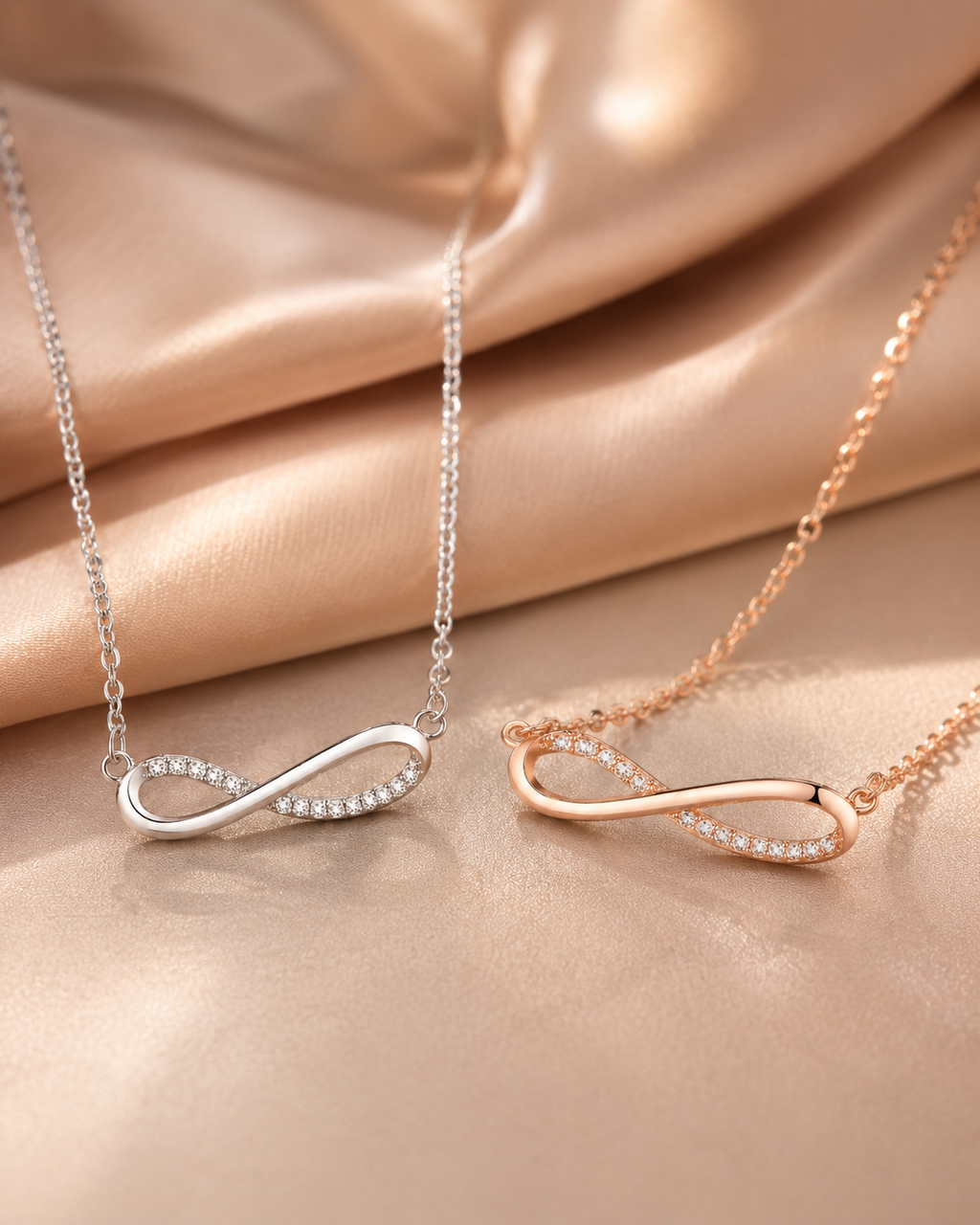 Savanna Infinity Spark Sterling Silver Necklace
