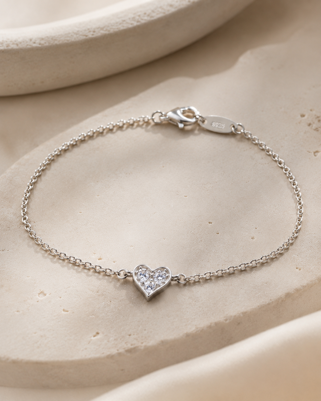 Savanna Crystal Heart Bracelet