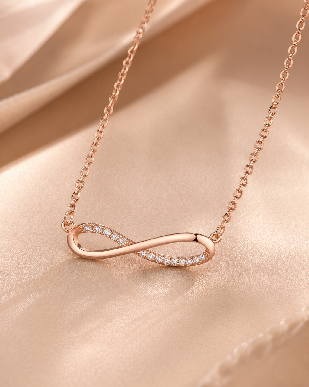 Savanna Infinity Spark Sterling Silver Necklace