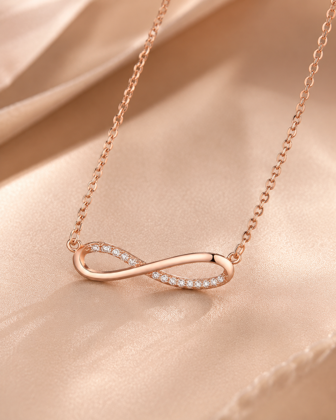 Savanna Infinity Spark Sterling Silver Necklace