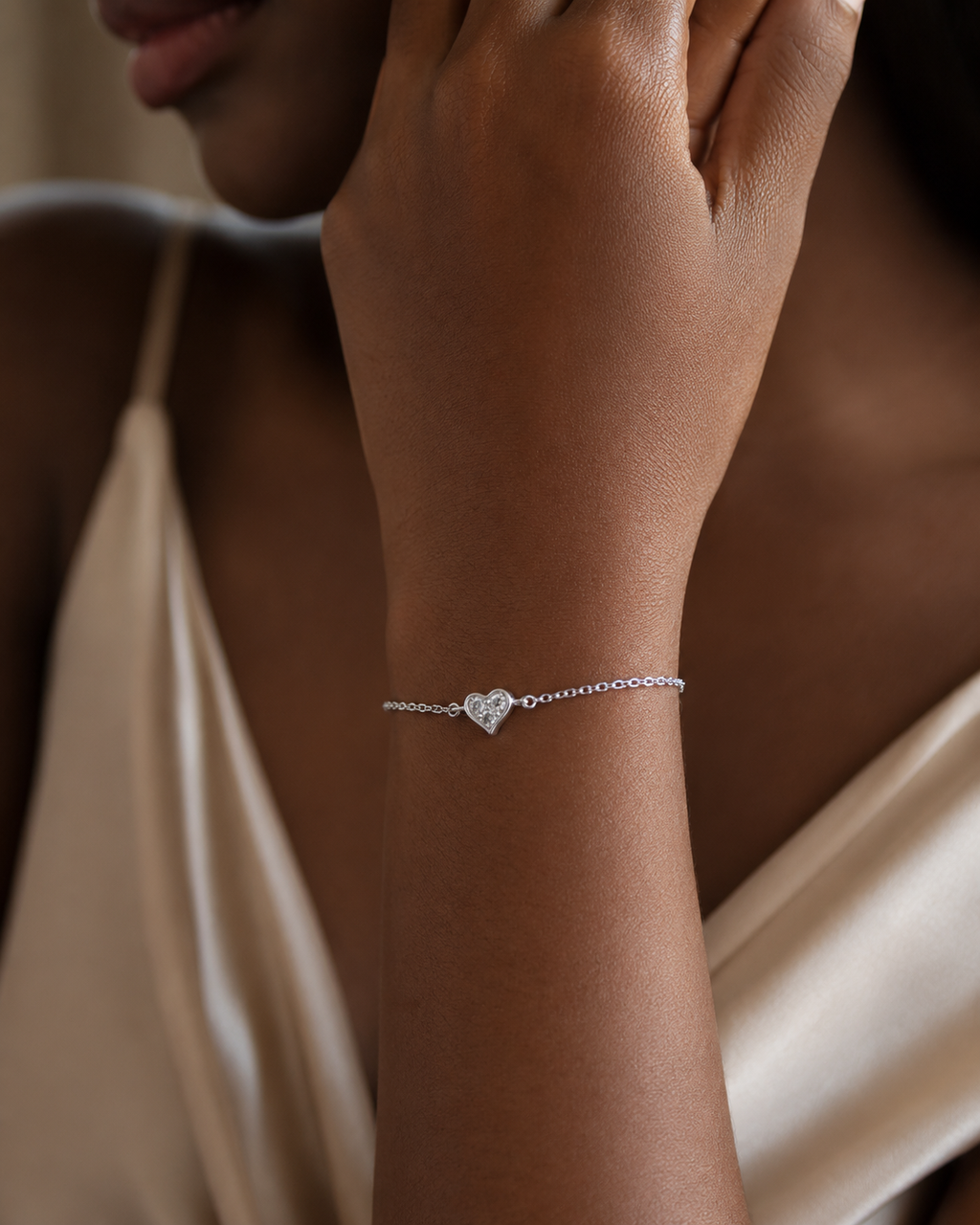 Savanna Crystal Heart Bracelet