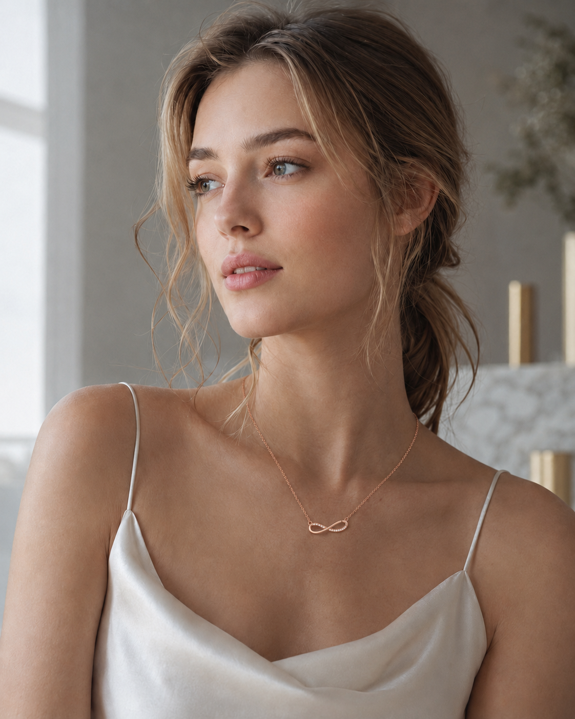 Savanna Infinity Spark Sterling Silver Necklace